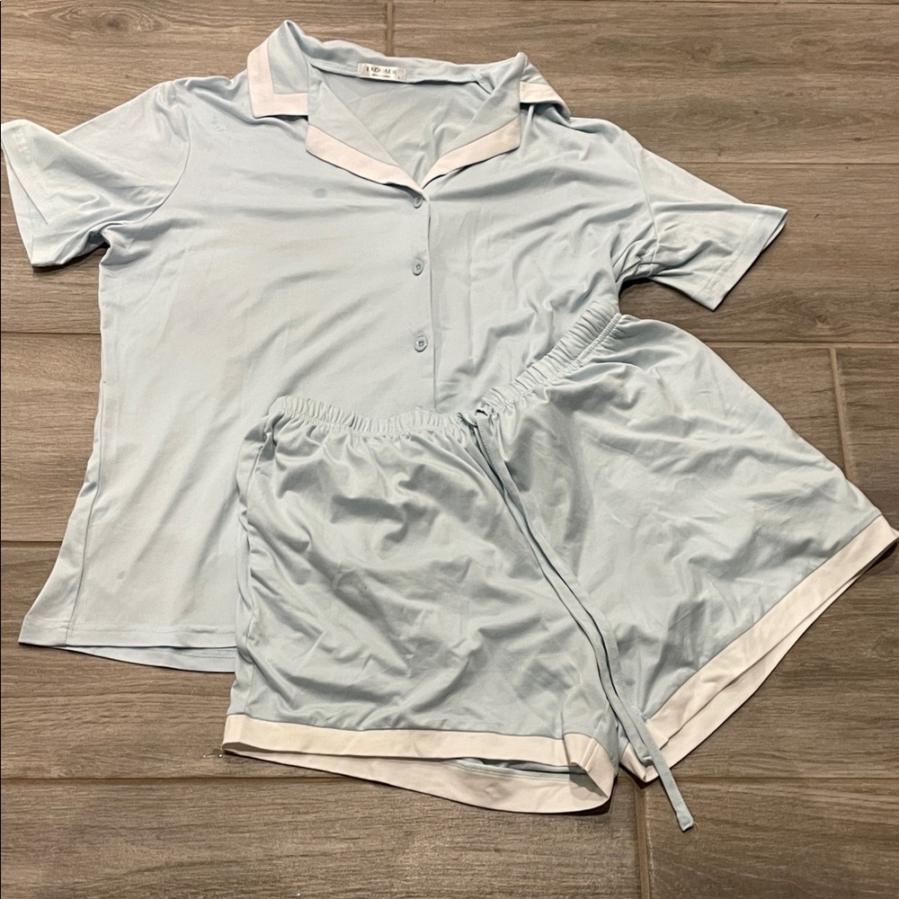 Light Blue Pajama Set